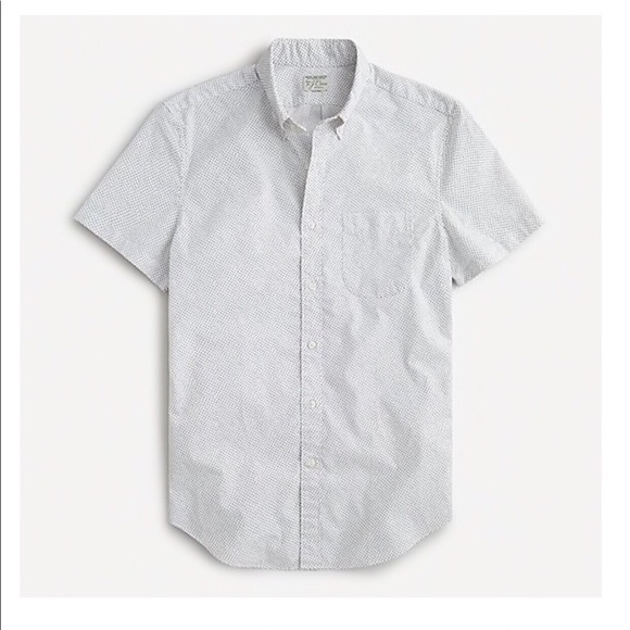 New J. Crew Men’s Preppy Slim Short-Sleeve Stretch Button Up Shirt - Picture 7 of 7